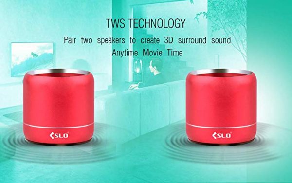 CSLO PTH-03 Mini Bluetooth Speakers - Red